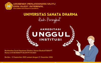 Universitas Sanata Dharma Raih Peringkat Akreditasi Institusi ‘Unggul’